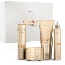 Bleaching your hair before colouring helps the hair colour to penetrate deeper into the hair, meaning you'll get the exact colour you want and the result before we get on to how to bleach hair, knowing what kind of bleaching hair products and tools to have in your kit is incredibly important and can. Home Care Kit Blondes Colored And Bleached Hair Blonde Reconstruction Cadiveu 4 Products 134 81
