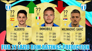 Ciro immobile is an italian professional football player who best plays at the striker position for the lazio in the serie a tim. Fifa 21 Lazio Rom Ratings Prediction Ft Ciro Immobile Luis Alberto Sergej Milinkovi Savic Youtube