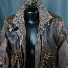 Vtg Leather Bomber Jacket 80s Brown Coat Berman S Unisex Mens Small Bermans Casual Leather Bomber Leather Bomber Jacket Black Leather Coat