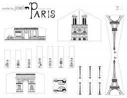 made by joel travel size paper city paris template printables crafts abeille coloriage