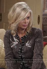 Eileen marie davidson is an american actress, author, television personality and former model. Wornontv Ashley S Tweed Jacket With Birds On The Young And The Restless Eileen Davidson Clothes And Wardrobe From Tv