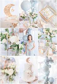 Moon Stars Baby Shower Party Ideas Photo 1 Of 54 Moon Stars Baby Shower Moon Baby Shower Baby Shower Inspiration