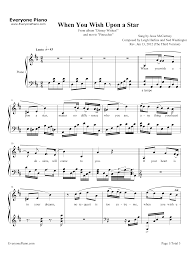 When you wish upon a star is a song written by leigh harline and ned washington for walt disney's 1940 adaptation of pinocchio. When You Wish Upon A Star Pinocchio Op Stave Preview