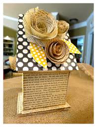 Decorative Birdhouse Using Scrapbook Paper 2 Bees In A Pod