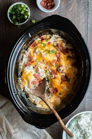 Place block of cream cheese on top. Slow Cooker Crack Chicken The Magical Slow Cooker