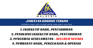 Eksekutif hasil kanan i (teknologi maklumat). Jawatan Kosong Lhdn 1 Kerja Kosong Kerajaan