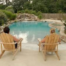 Saltwater Pool With Beach Entry This Is Exactly What Ive Wanted Minus The Sand I Was At My Friends Parent Beach Entry Pool Saltwater Pool Backyard Pool