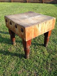 John Boos Vintage Butcher Block Butcher Block Vintage Kitchenware Rustic Stools