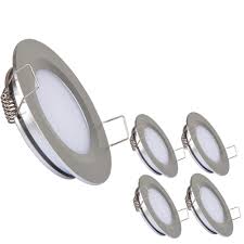 Recessed led ceiling lights offer a stylish, energy efficient alternative to traditional halogen spotlights. Acegoo Rv Boat Recessed Ceiling Light 4 Pack Super Slim Led Panel Light Dc 12v 3w Full Aluminum Downlights Warm White Silver Buy Online In Japan At Desertcart Jp Productid 23006982
