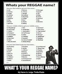What S Your Reggae Name Funny Name Generator Funny Quotes Jamaican Quotes