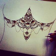 Shareig Sternum Henna Design Henna Hennaartist Hennadesign Mehndi Mehndidesign Mandala Sternumtattoo U Inspirational Tattoos Tattoos Sternum Tattoo