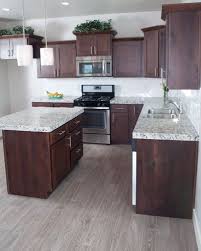 Mocha Shaker Cabinets Kitchen Design Cherry Cabinets Kitchen Kitchen Interior