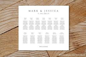 Wedding Seating Chart 13 Tables Best Wedding Template