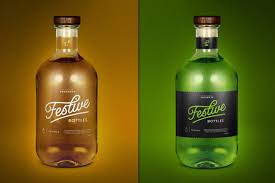 Tequila Bottle Mock Up Tequila Bottles Bottle Bottle Mockup