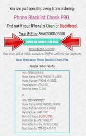 Check your phone blacklist status. Iphone Blacklist Check Imei Info