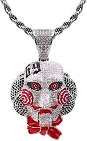 Goldene rapper kette 100cm 36388. Tsanly 6ix9ine Kette Halskette Inspiriert Von Saw Mit Weissgold Vergoldet Mit Tekashi69 Anhanger Hip Hop Medaillon 61 Cm Konigskette Aufbewahrungsbox Mikrofasertuch Amazon De Schmuck