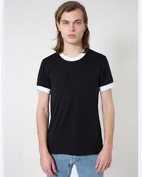 American Apparel Bb410 Unisex Poly Cotton Ringer T Shirt