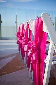 Browse fuschia chair on houzz. Spring Rose Tm Fuschia Hot Pink Wedding Satin Chair Sashes Set Of 10 These Are A Wonderful Decoration For Your Chairs Be Sure And Add Them To Your List Of Party Supplies Buy Online In
