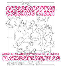 Maybe you would like to learn more about one of these? Adopt Me On Twitter The Last Two Coloring Pages Are Up On Our Blog Now We Ll Choose Our Favorites To Send Pets To Over The Next Week So Share Your Version