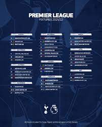 The 2021/22 premier league fixture list is out! I4k2bro 549hnm