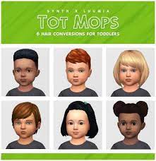 Sims 4 Synth X Luumia Tot Mops Hair For Toddlers Synthsims Natural Hairstyle Male Female Converte Toddler Hair Sims 4 Toddler Hair Sims 4 Cc Kids Clothing