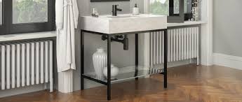 Custom Sink Leg Solutions Palmer Industries Console bathroom sink 8 faucet drillings vintage tub.