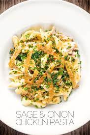 Sage And Onion Chicken Pasta Recipe Cooked Pasta Recipes Cooked Chicken Recipes Pasta Recipes