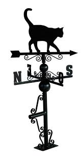 girouette chat fer forge noir girouettes fer forge sur jardindeco com girouette de toit girouette de jardin girouette