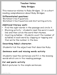 Ruby attended integrated schools all the way through high school. Reading Comprehension Passage Questions Worksheets Ruby Bridges Black History Month Teaching Resources