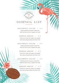 Bird In Hand Family Restaurant Menu Customizable Restaurant Menu Templates Easil Easil Cocktail List Menu Menu Design Template Cocktail List