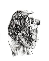 Photographer Pen Drawing Art Drawings Art Drawings Simple
