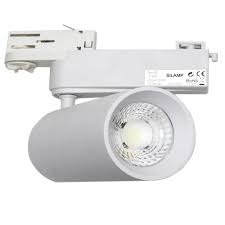 Spot sur rail monophasé olivia modèle led avec une puissance de 30w. Spot Led Sur Rail 30w 80 Smd Triphase Blanc Eclairage Led En Qualite