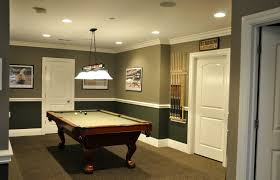 Browse Basement Pictures Discover A Variety Of Finished Basement Ideas Layouts And Decor To Inspire Basement Wall Colors Game Room Basement Modern Pool Table