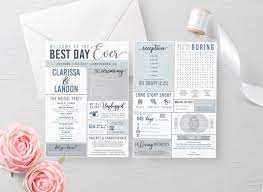 Printable Infographic Wedding Program Best Day Ever Etsy Wedding Infographic Wedding Programs Funny Wedding Programs