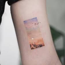This simple yet colorful design is wonderful to look at as it presents the beach in such as pure and fun looking place to go to. Top 250 Best Sky Tattoos 2019 Tattoodo