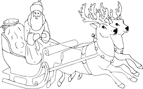 Je vous donne quelques indices, mais c'est à vous de faire le reste. Coloriage Pere Noel Et Ses Rennes A Imprimer Sur Coloriages Info