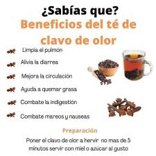 Los Secretos Saludables del Té de Clavo de Olor ¿Sabías que un pequeño clavo  de olor puede tener un impacto gigante en tu salud? ☕✨ Esta especia, que  seguramente tienes en tu