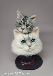 Candy Pop Felt Wollfilzkatze Candypop Amr Twitter Candy Candypopamr Felt Pop Twitter Wollfilzka Felt Cat Felt Animal Patterns Needle Felted Animals