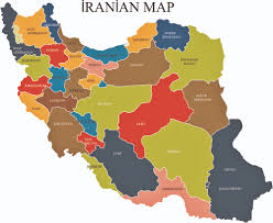 Detailed elevation map of iran with roads, cities and airports. Iran Karte Der Regionen Und Provinzen Orangesmile Com