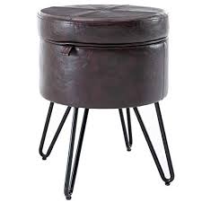 4.4 out of 5 stars. Covibrant Velvet Vanity Stool With Storage And Tray Mid Century Small Round Ottoman For Bedroom Makeup Des Small Round Ottoman Stool With Storage Round Ottoman