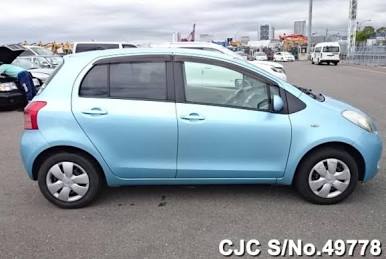 2006 Toyota Vitz Ethiopia (Yaris) in original Light Blue Mica Metallic, AI generated