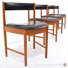 Set Of 4 Mid Century Modern Teak Dining Chairs By Mcintosh 1960s Teak Dining Chairs Midcentury Modern Dining Chairs Dining Chairs