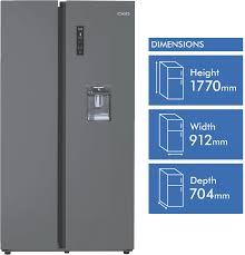 220/240 volts, 50hz, for use overseas. Chiq Css600bd 602l Side By Side Refrigerator At The Good Guys