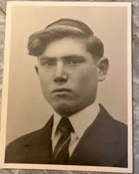 My father Edward Podlesny and his nephew Eugene about 1940.. Chojenic,  before they where sent to an agriculture labour camp.