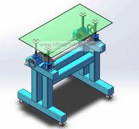Screw jack lift table for crank desks, dining table ...