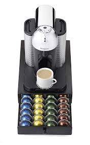 The clear glass top lets you see which capsule varieties you have left. Amazon Com Nifty 6145 Nespresso Vertuoline Capsule Drawer For Coffee Machines Black Kitchen Dining Capsule Coffee Machine Coffee Pods Drawer Nespresso