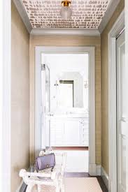 Bathroom Hallway With Wallpaper On Ceiling Transitional Bathroom See more of grasscloth wallpaper on facebook. bathroom hallway with wallpaper on