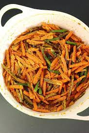 Instant Carrot Chili Pickle Indian Carrot Recipes Indian Pickle Recipe Indian Food Recipes Vegetarian