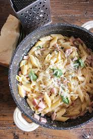 Creamy Mushroom Ham Pasta Leftover Ham Recipes Ham Pasta Easy Pasta Dishes