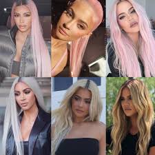 Pink Or Blonde Hair Kimkardashian Kyliejenner Khloekardashian Blonde Hair Khloe Kardashian Hair